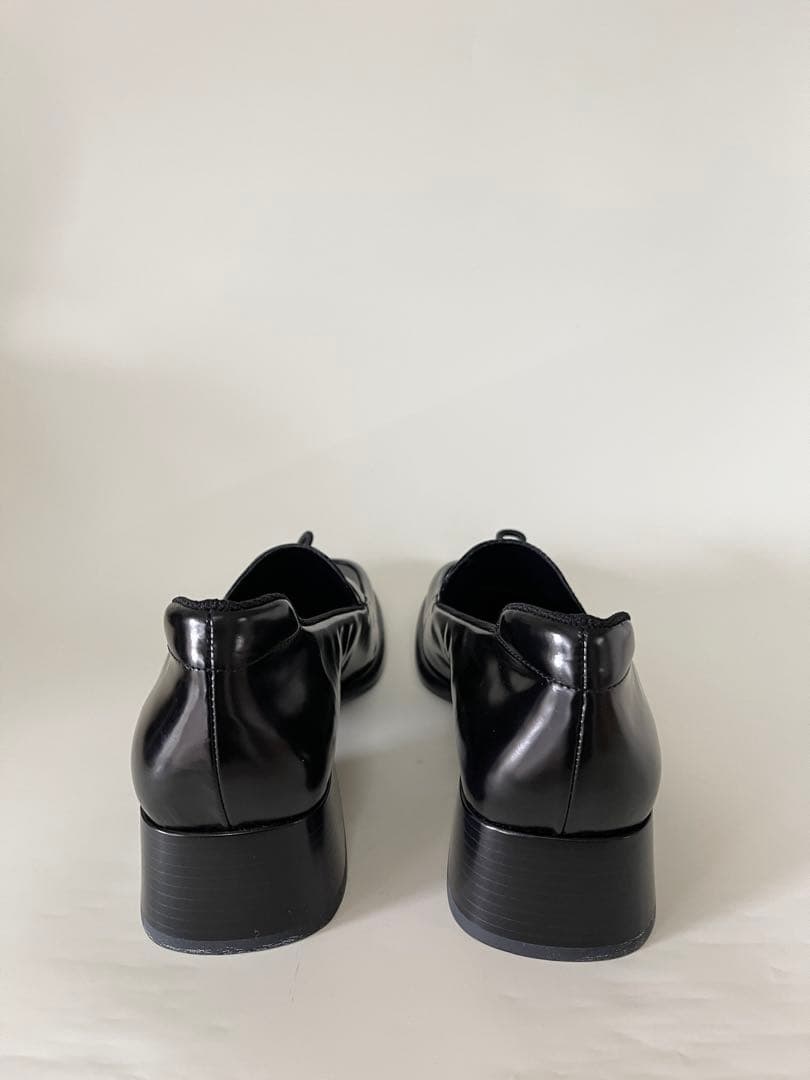 未使用保存品Pradaプラダ ブラックレザー ローファー革靴 パンプス