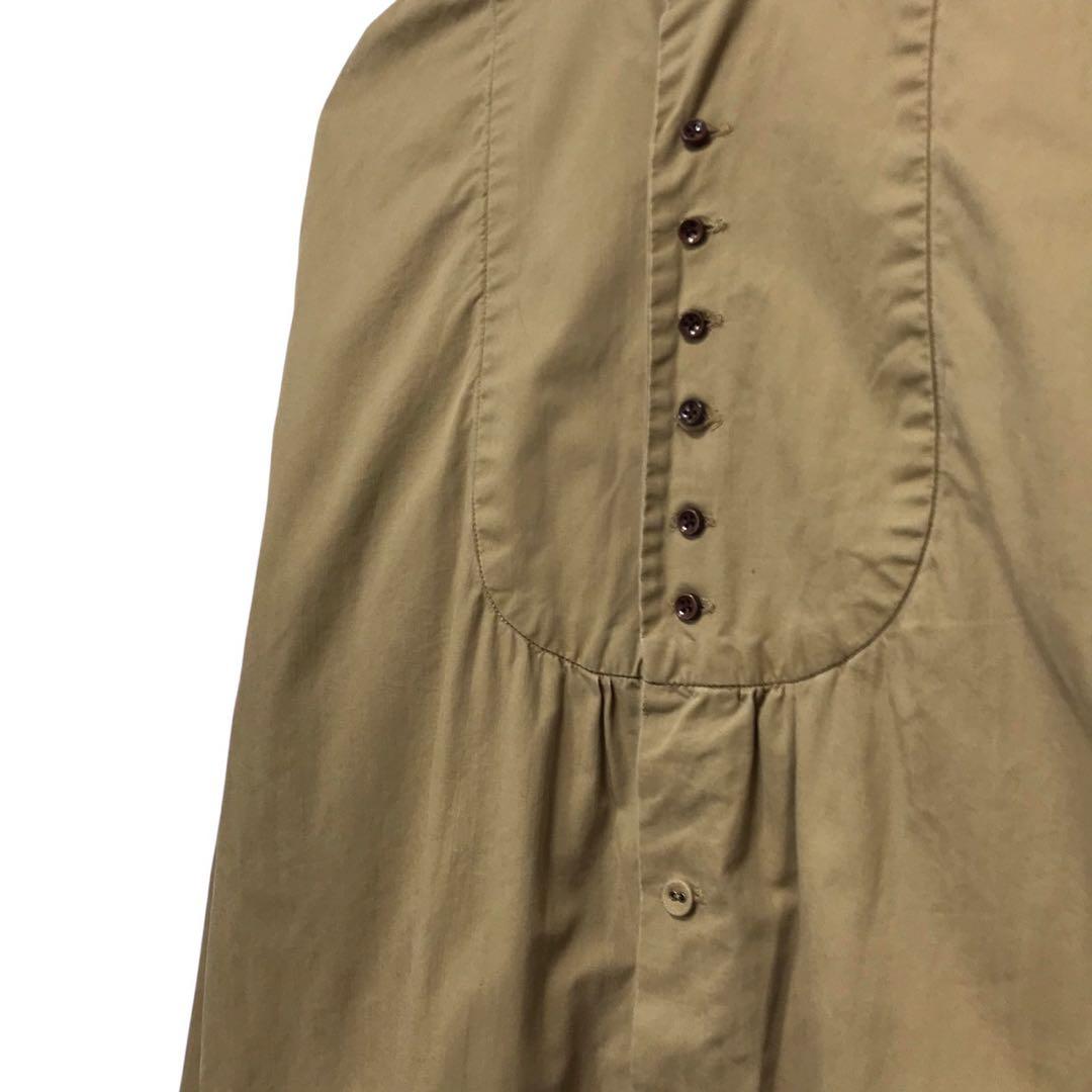 KAPITAL キャピタル　長袖スタンドカラーシャツ　日本製　ベージュ　3