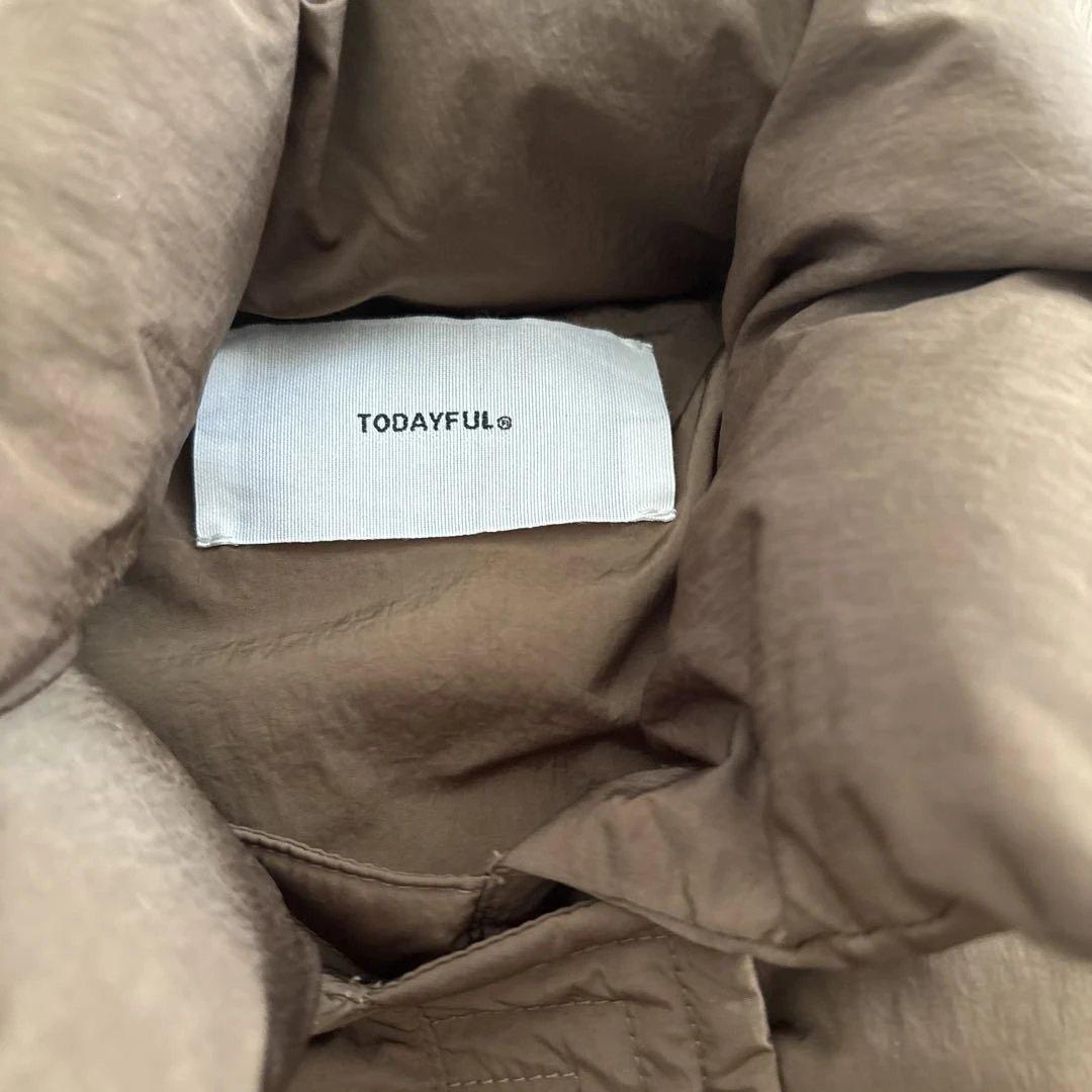 TODAYFUL スタンドカラーダウンジャケット　キャメル36