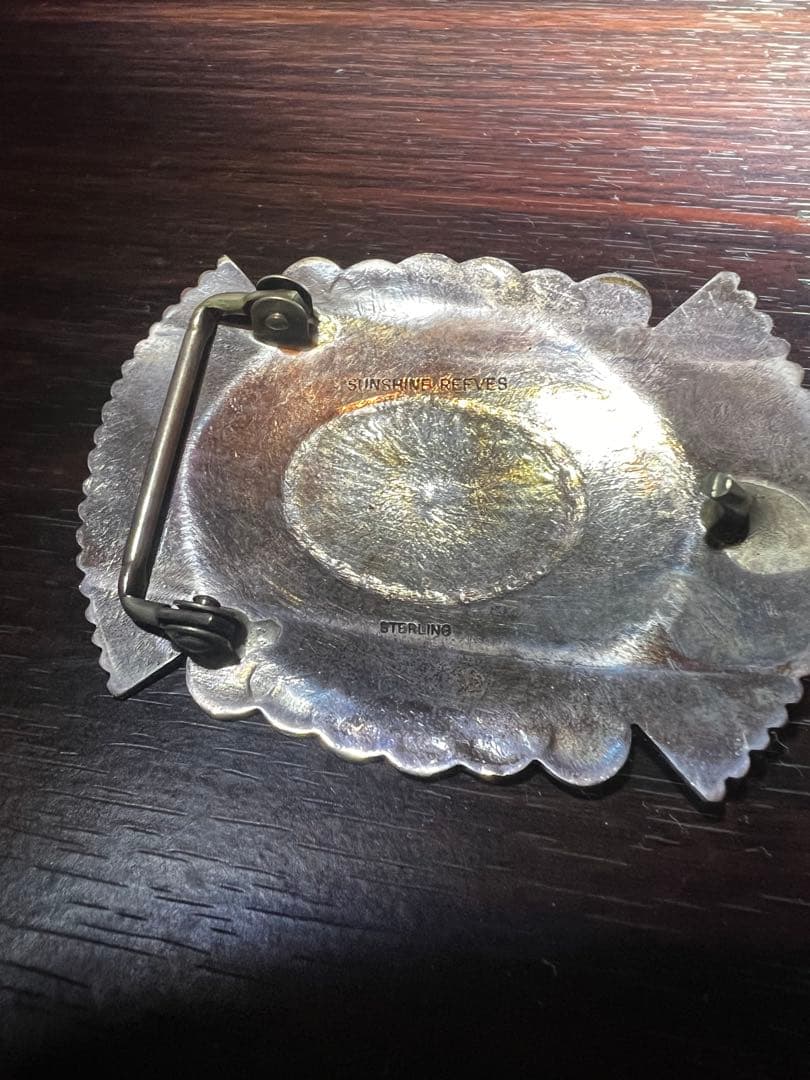 サンシャインリーブス インディアンジュエリー バックル ターコイズ