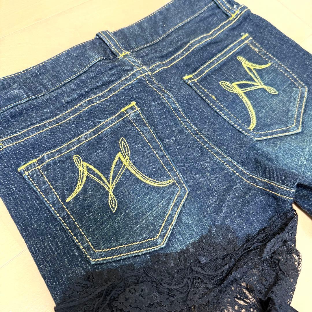 MARS sugar gloss ガーターデニム Y2K ラメ ジーンズ パンツ