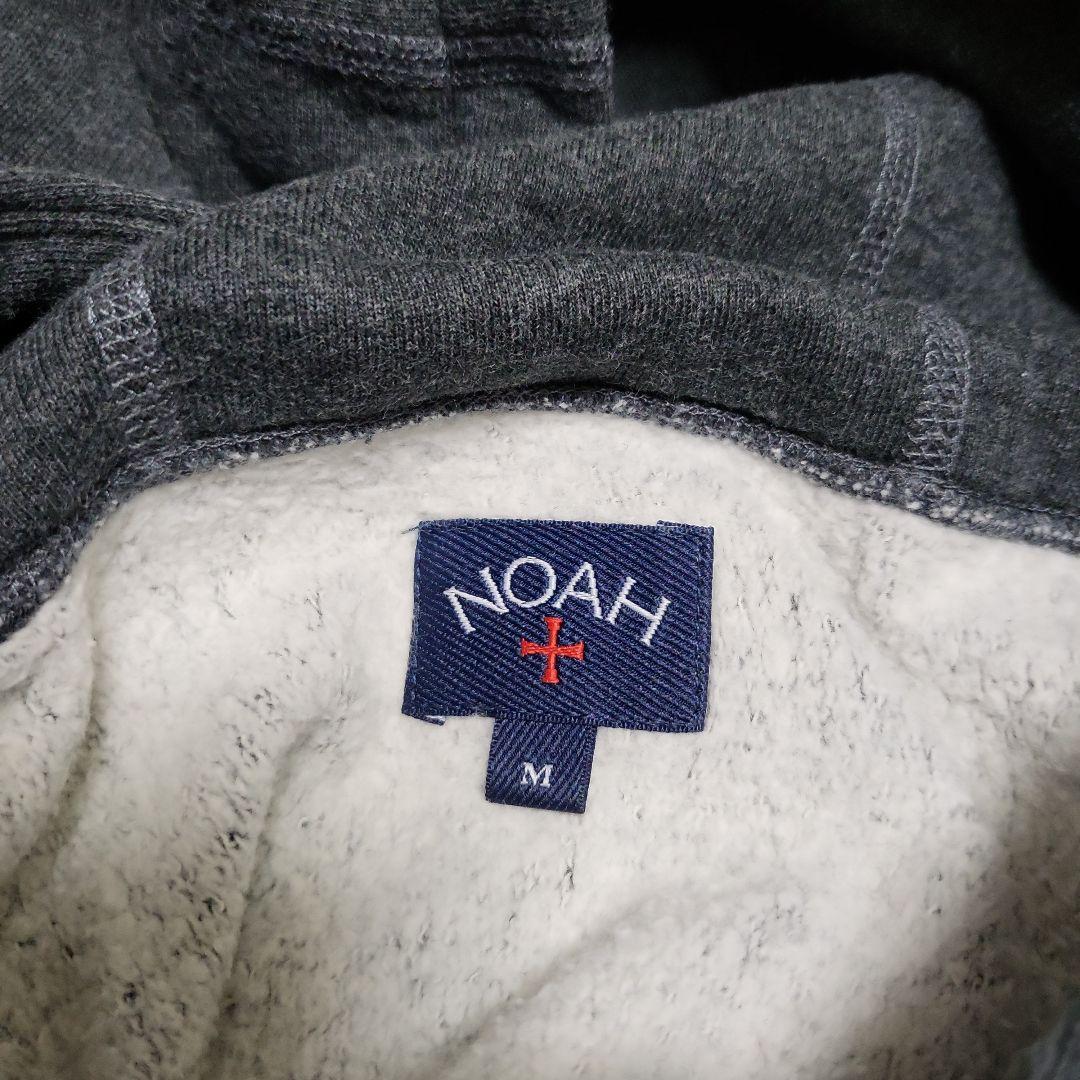 NOAH スカルプリント パーカー グレー