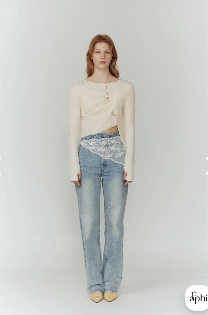 【新品】eaphi WAVE DESIGN HIGH WAIST DENIM