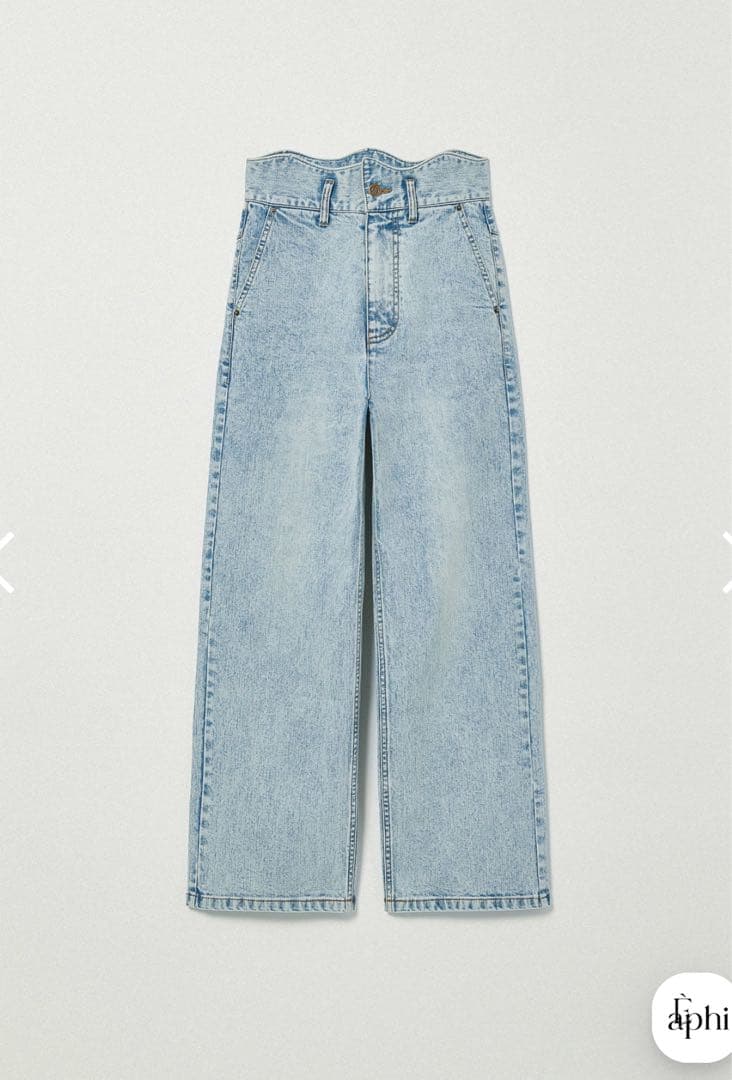 【新品】eaphi WAVE DESIGN HIGH WAIST DENIM