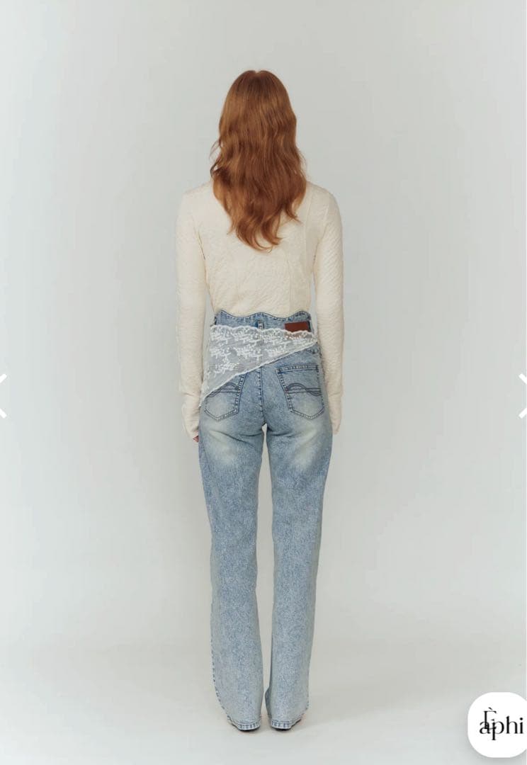 【新品】eaphi WAVE DESIGN HIGH WAIST DENIM