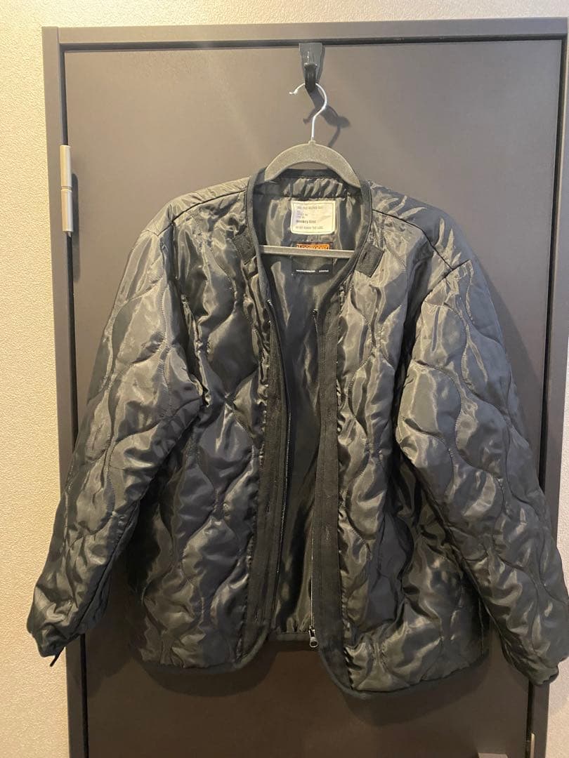 モンキータイム　ファー付き黒モッズコート