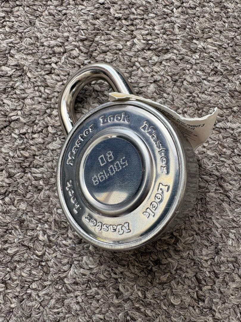 Supreme 南京錠 マスターロック シュプリーム キーホルダー 箱付き