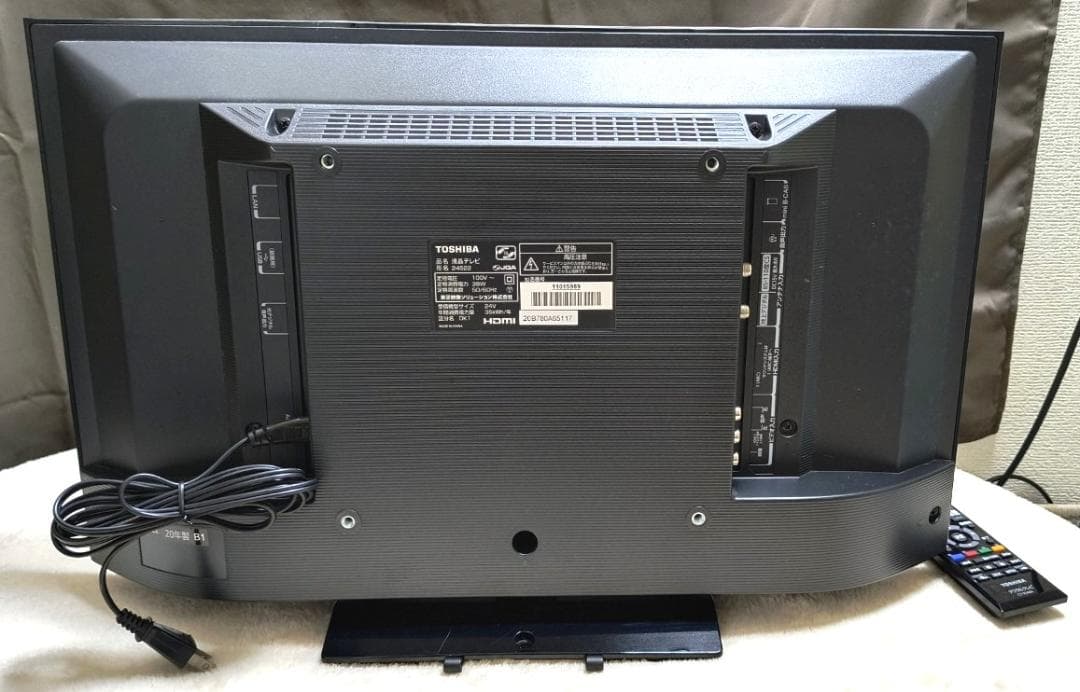 TOSHIBA　東芝　液晶テレビ　REGZA　レグザ　24S22　20年製