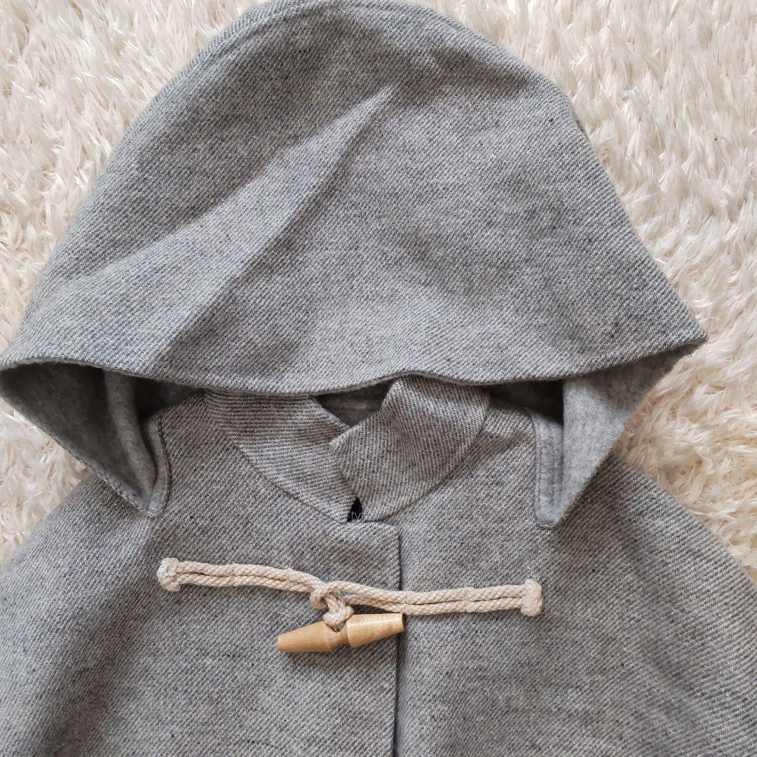 美品 21AW スタイリング シルク混 リバーウールロングダッフルコート グレー