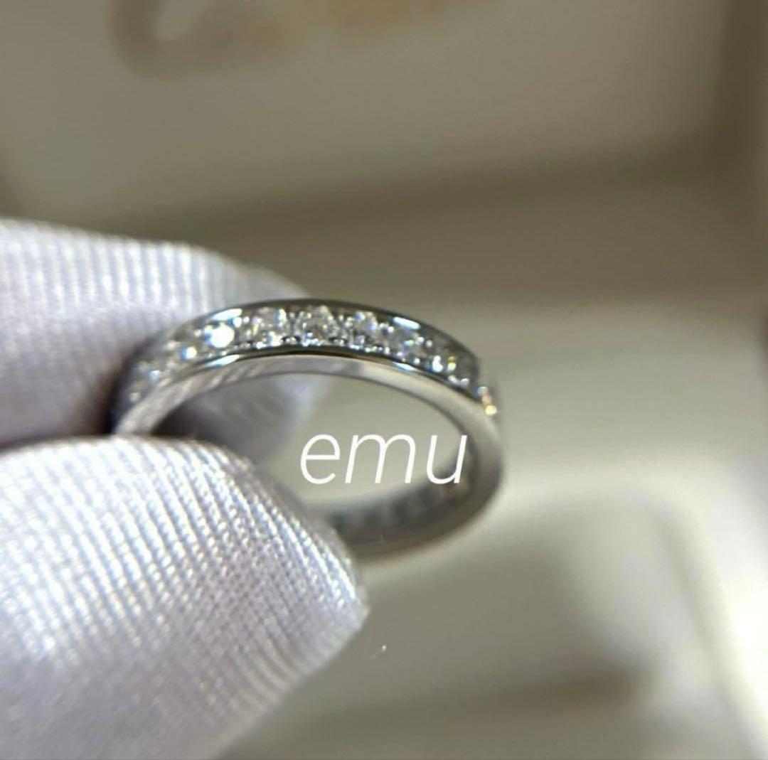 aloha33様/ 最高級モアサナイト / フルエタニティリング / レール留め