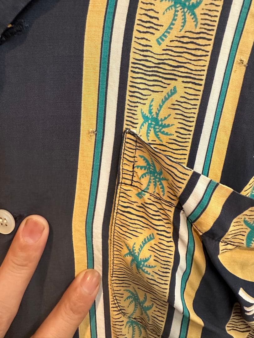 m*m様 ヴィンテージ カハナモク　アロハ　ネイビー