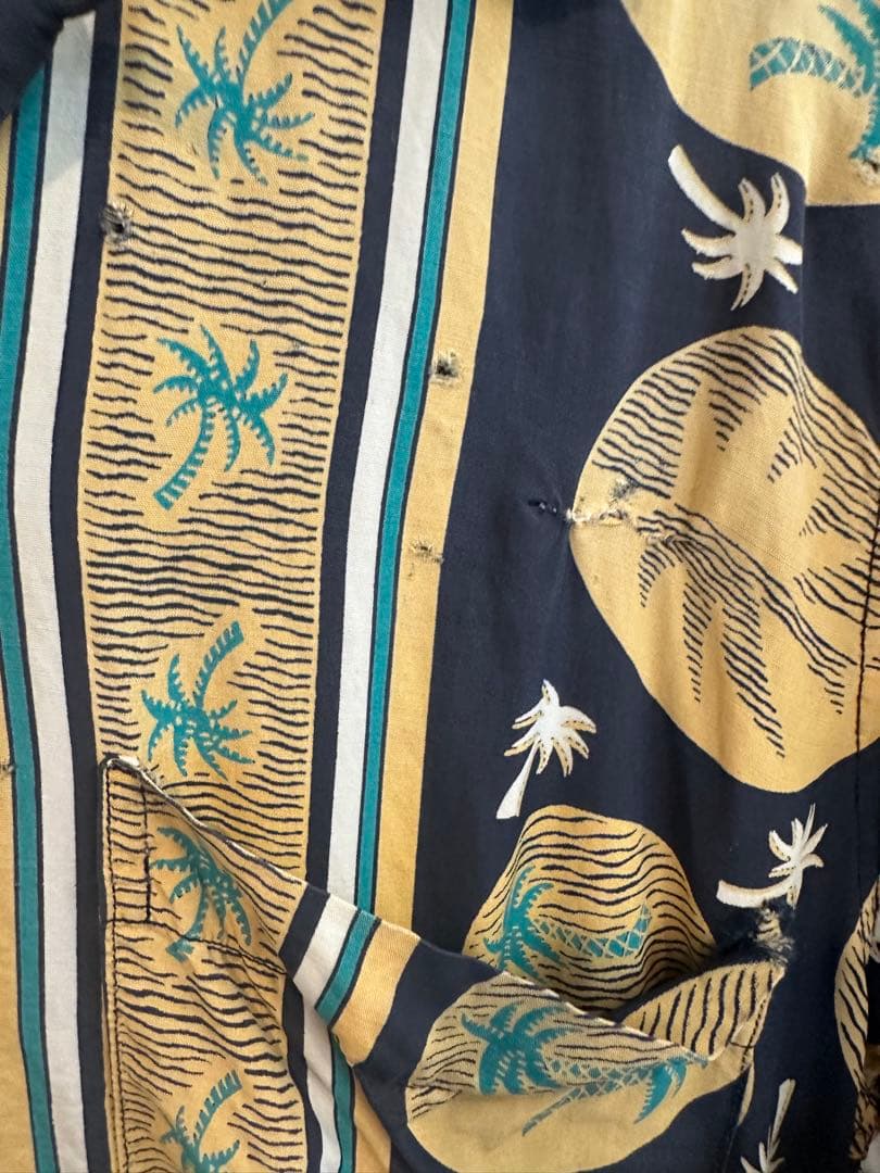 m*m様 ヴィンテージ カハナモク　アロハ　ネイビー