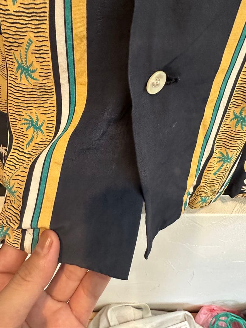 m*m様 ヴィンテージ カハナモク　アロハ　ネイビー