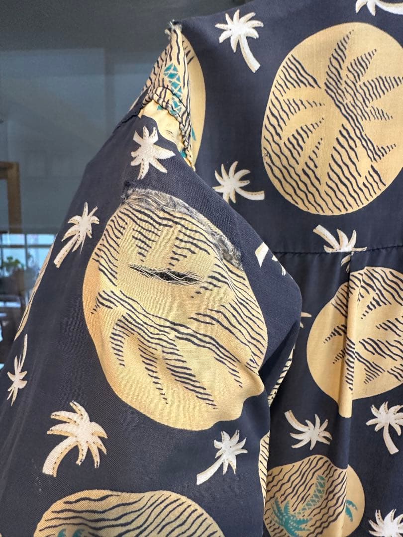 m*m様 ヴィンテージ カハナモク　アロハ　ネイビー