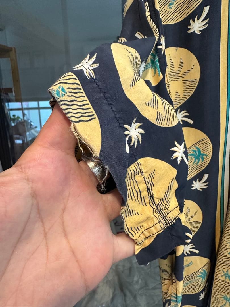 m*m様 ヴィンテージ カハナモク　アロハ　ネイビー