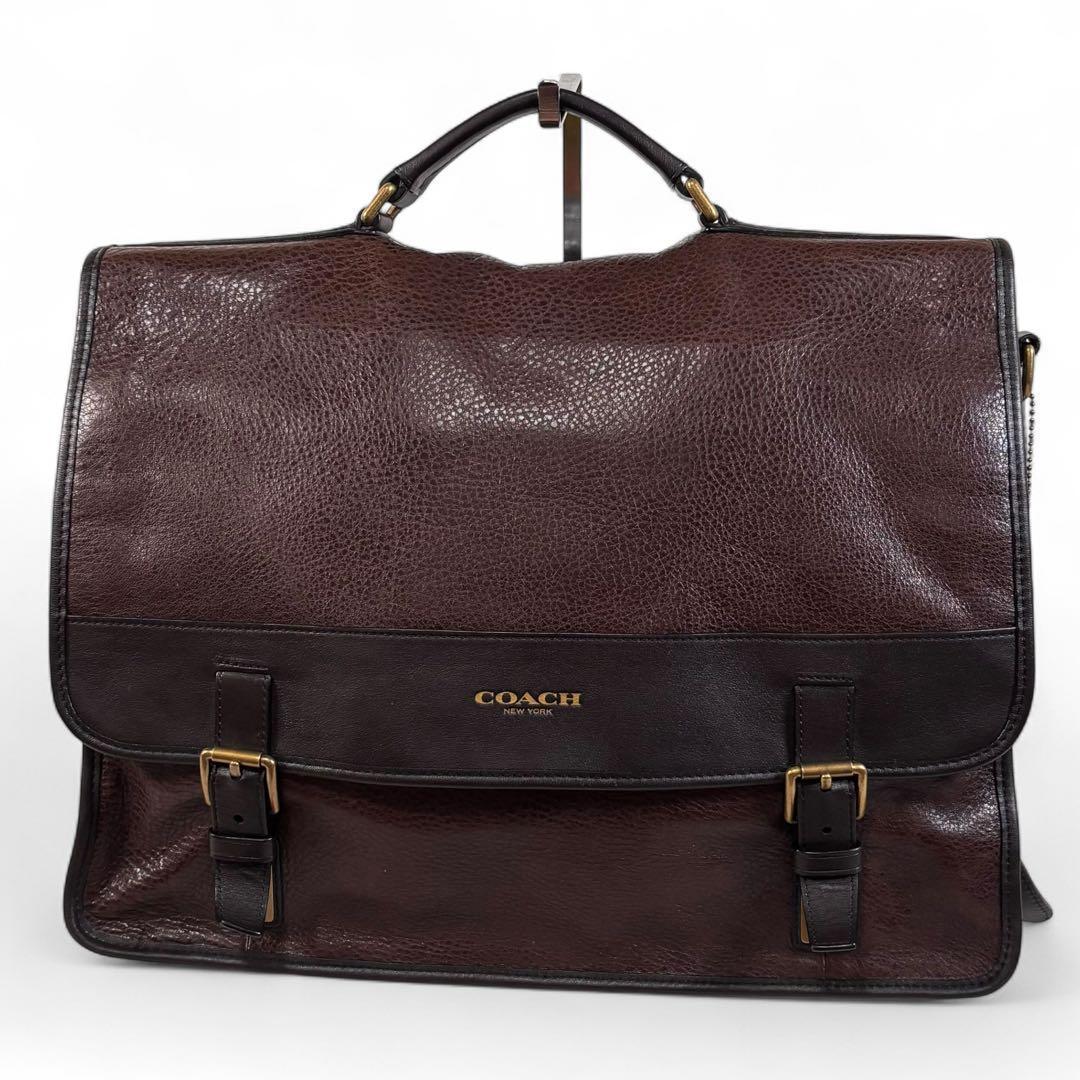 コーチ F71333 ショルダーバック メッセンジャー レザー ブラウン