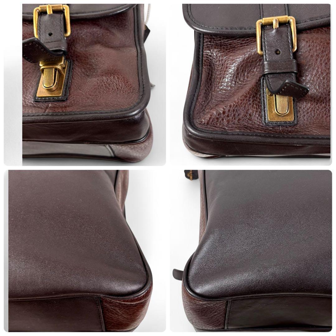 コーチ F71333 ショルダーバック メッセンジャー レザー ブラウン