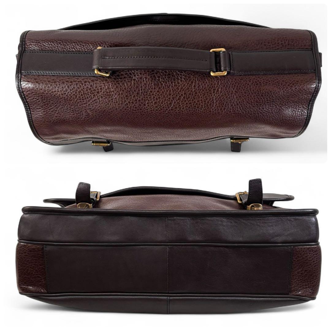 コーチ F71333 ショルダーバック メッセンジャー レザー ブラウン