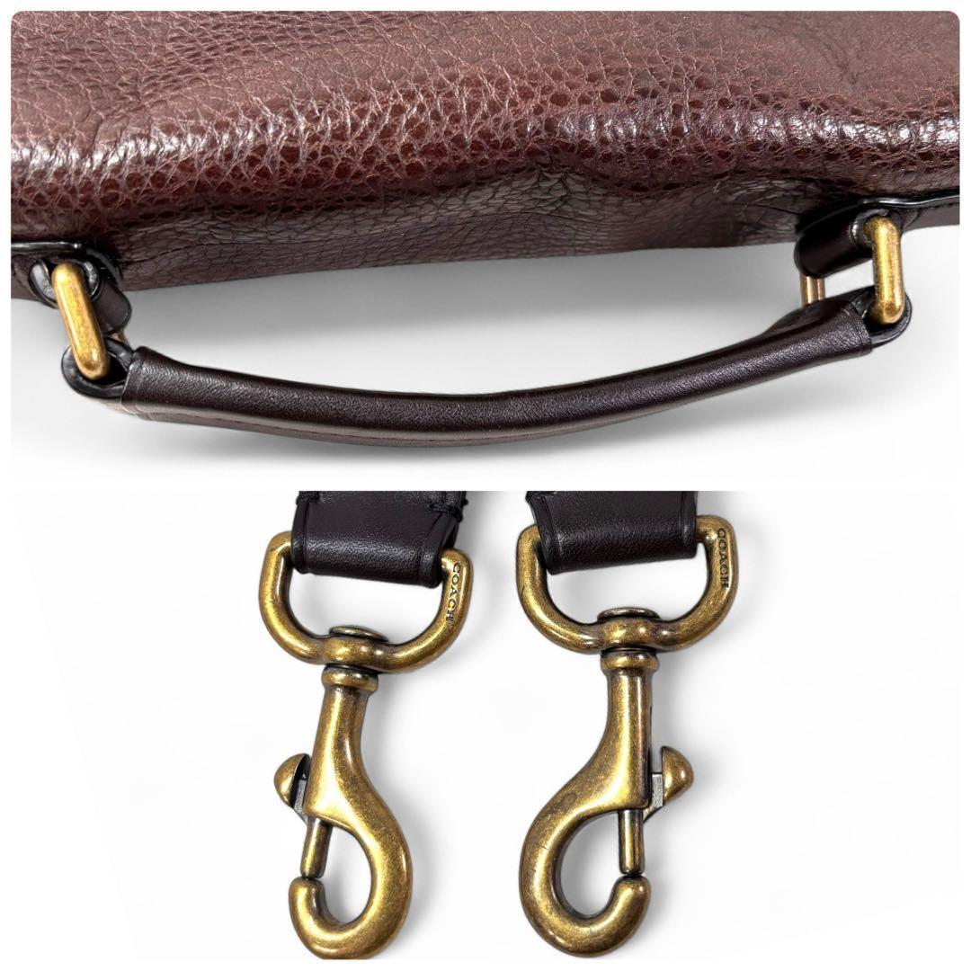 コーチ F71333 ショルダーバック メッセンジャー レザー ブラウン