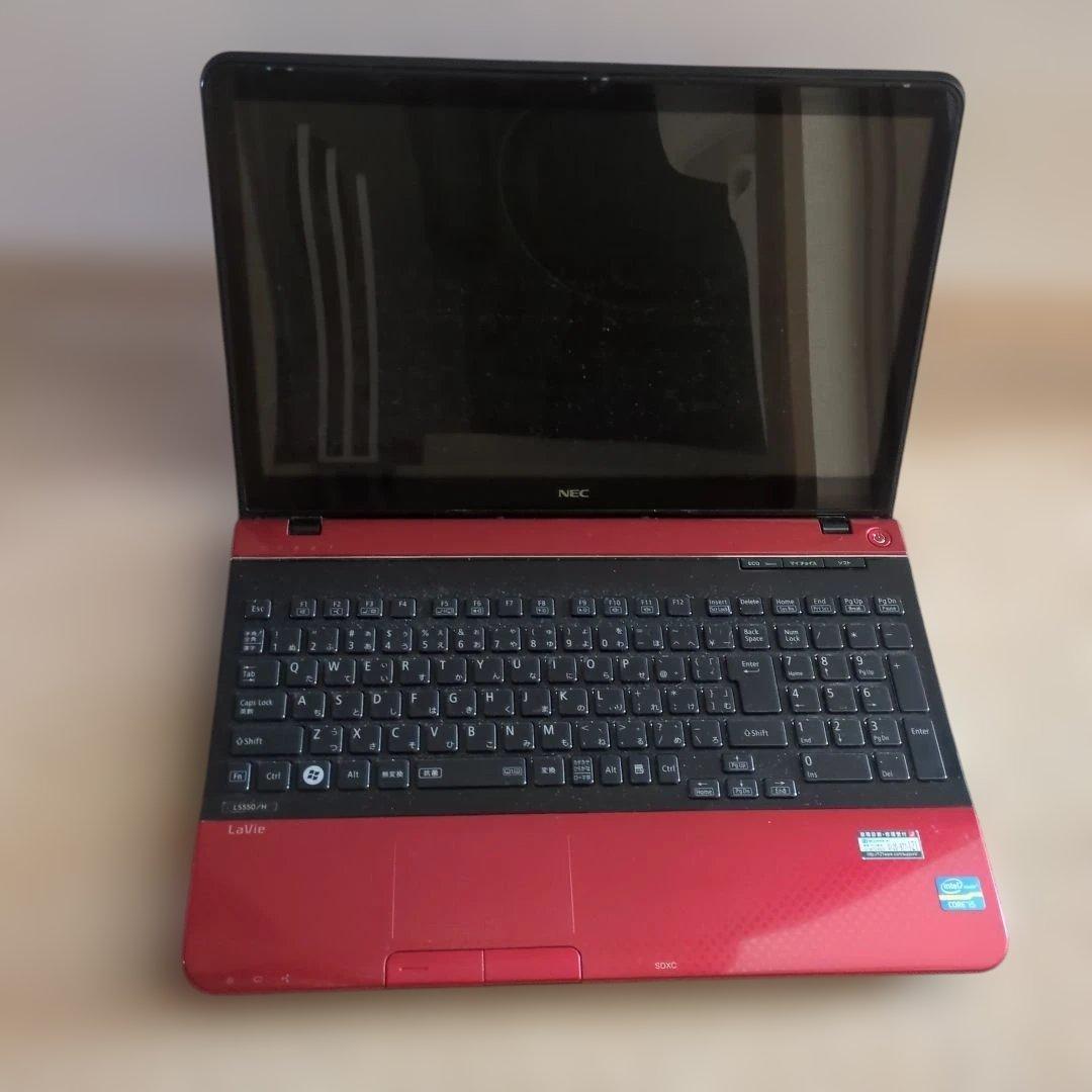 NEC LaVie ノートPC 本体（レッド）