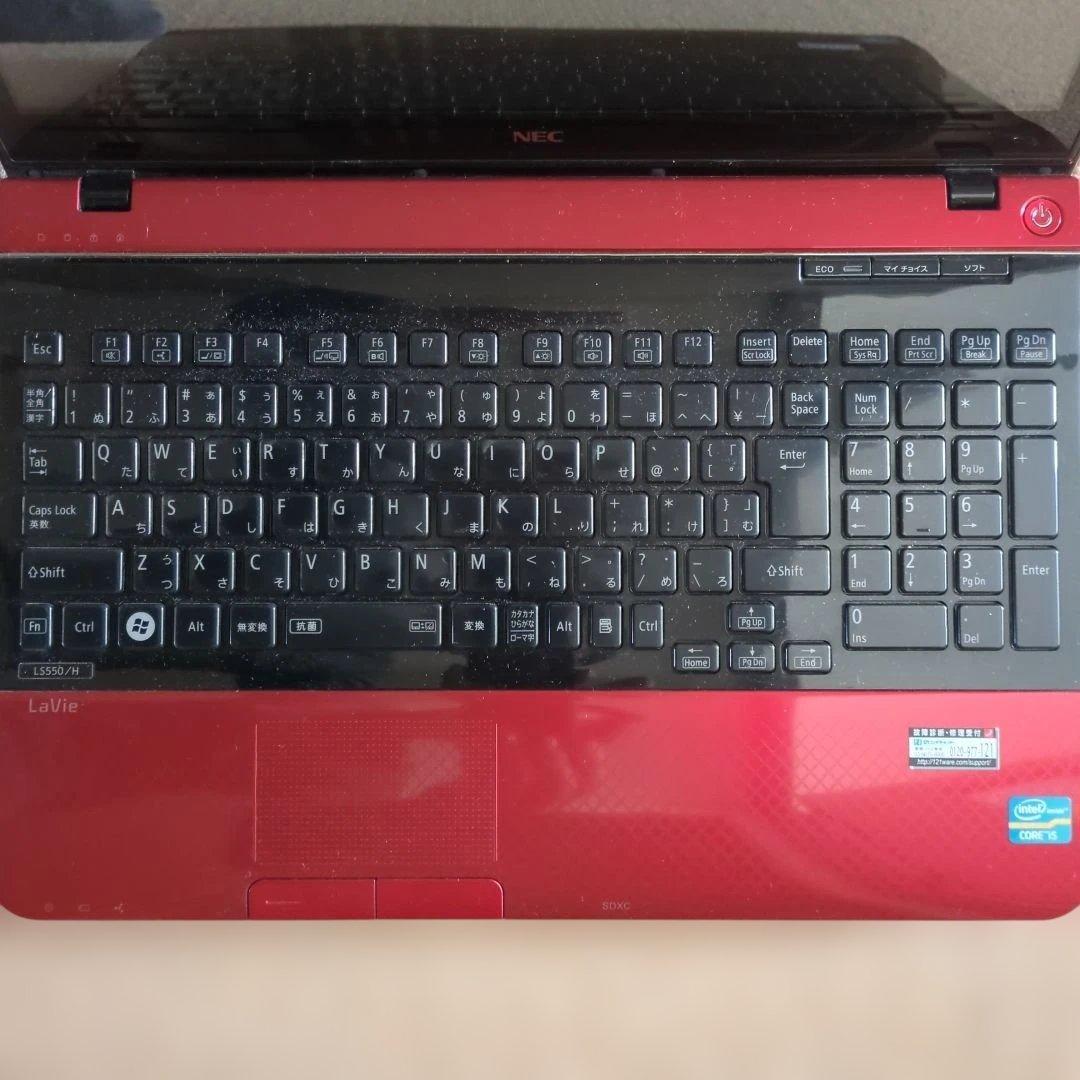 NEC LaVie ノートPC 本体（レッド）