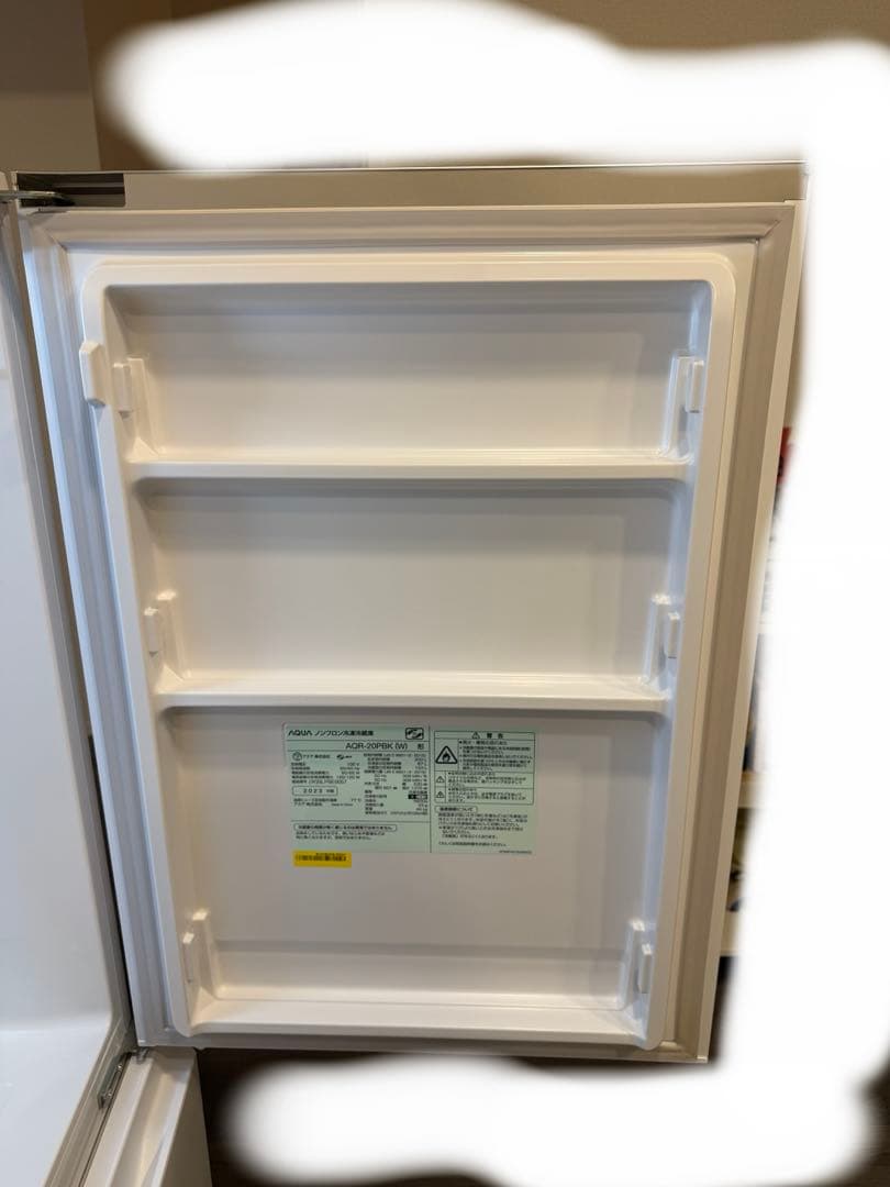 【最終発送2/24】AQUA冷蔵庫 AQR-20PBK 200L 2023年製