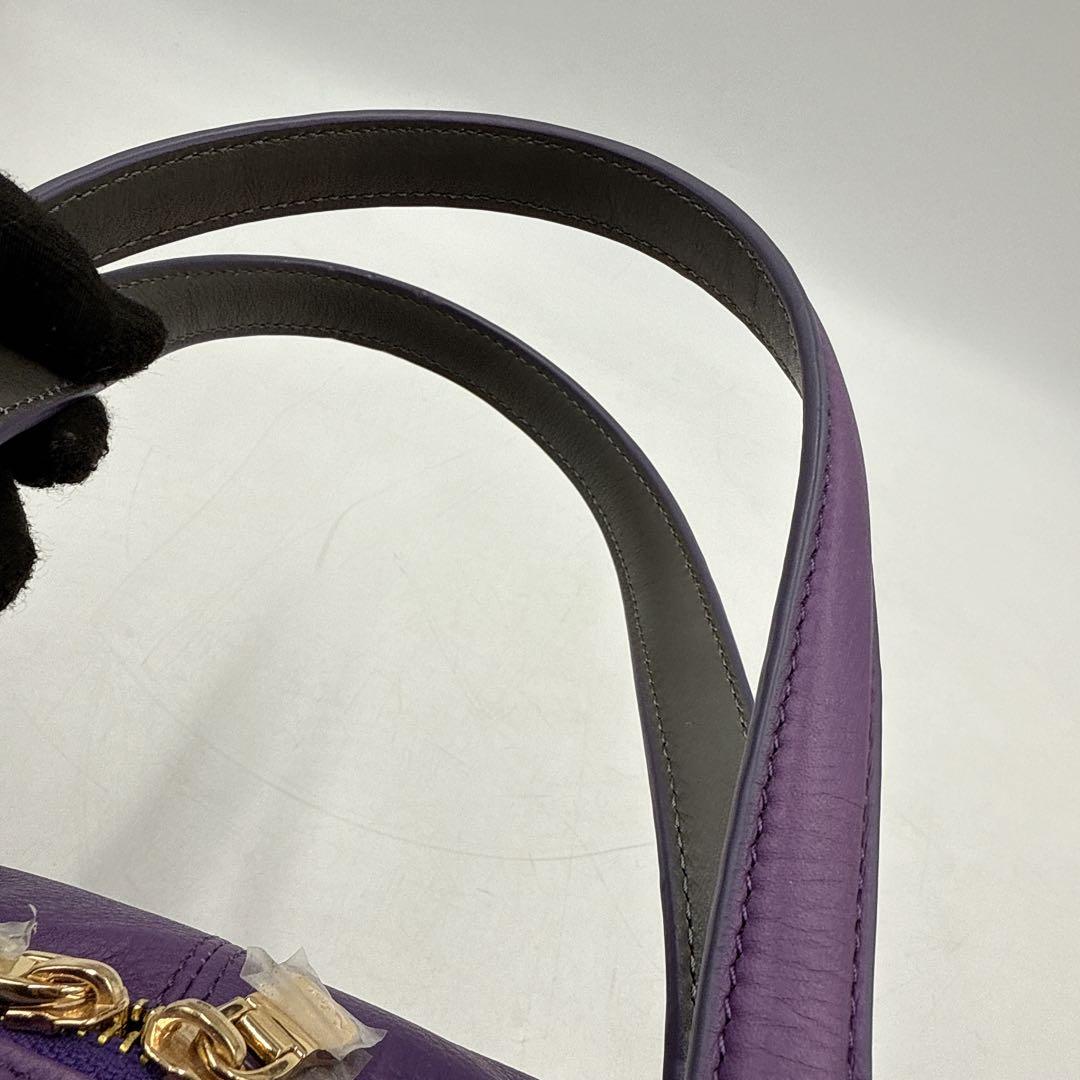 【未使用】CHARRIOL シャリオール ハンドバッグ パープル