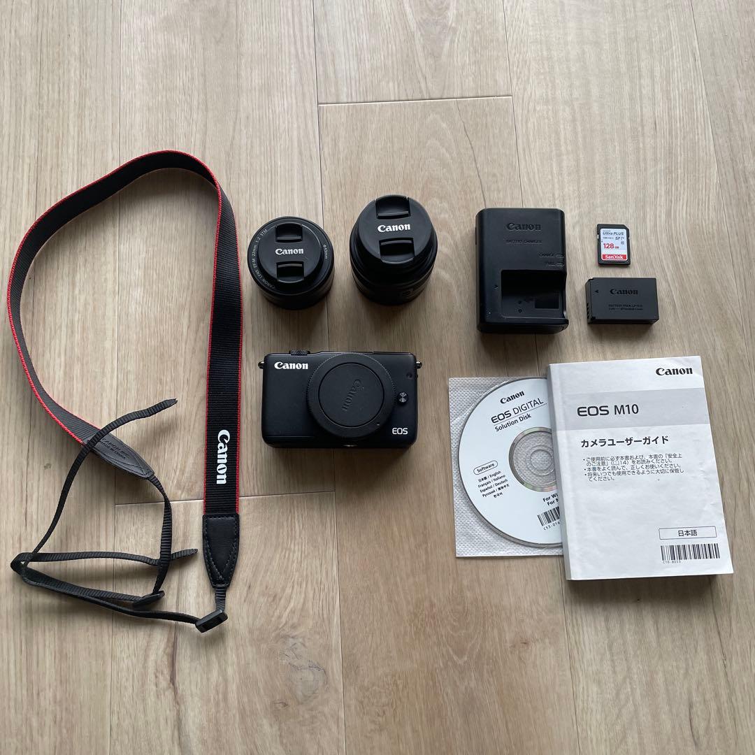 【美品】EOS M10 レンズ2種×SD128GB