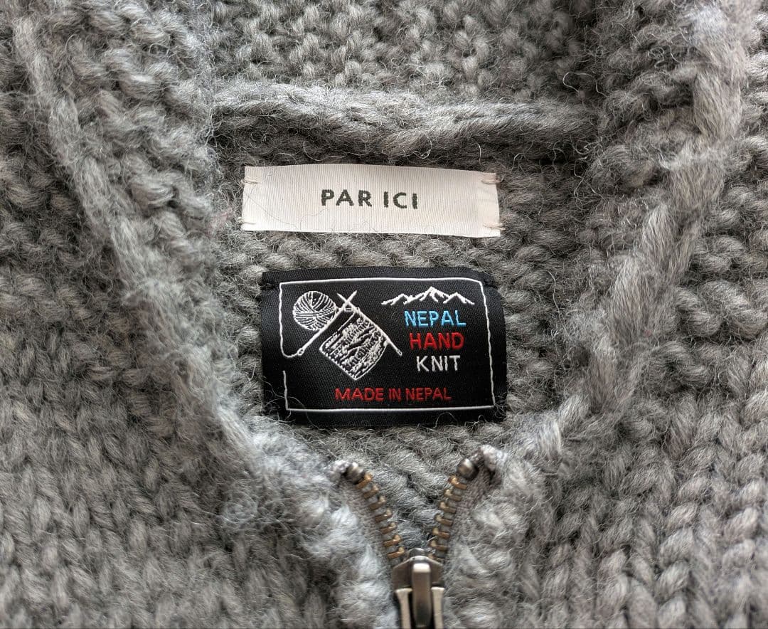 PAR ICI シャチ　カウチンニット