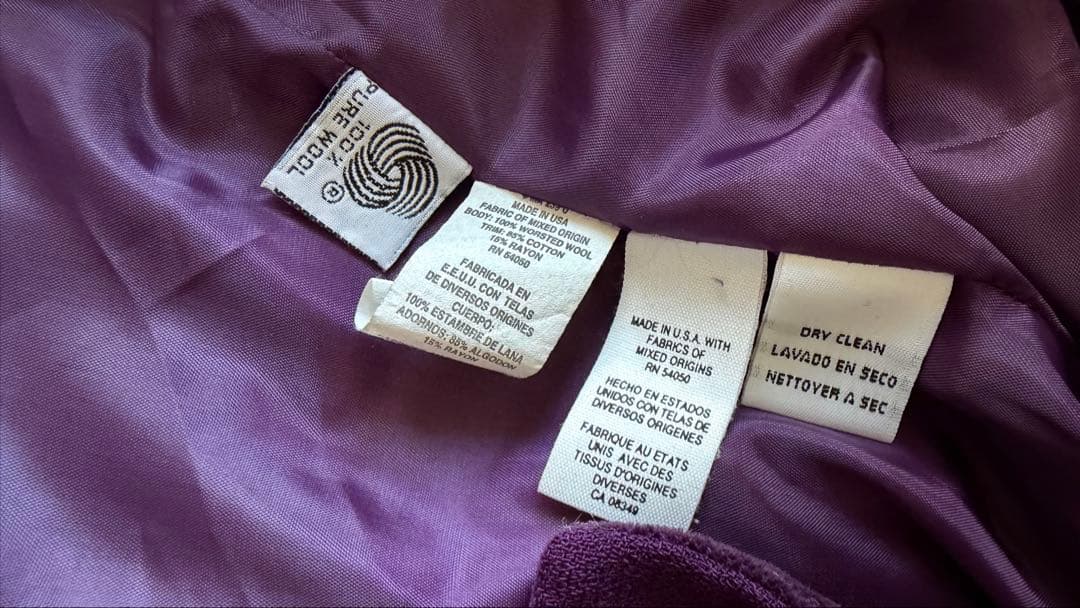 Christian Dior 紫色 ウールジャケット size:2P