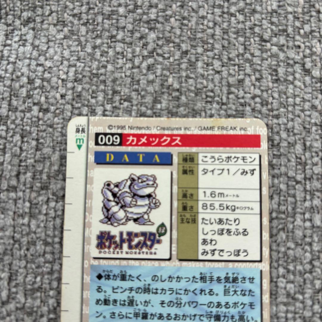 ポケモン カードダス カメックス 009 No.9 赤 ホロ 希少