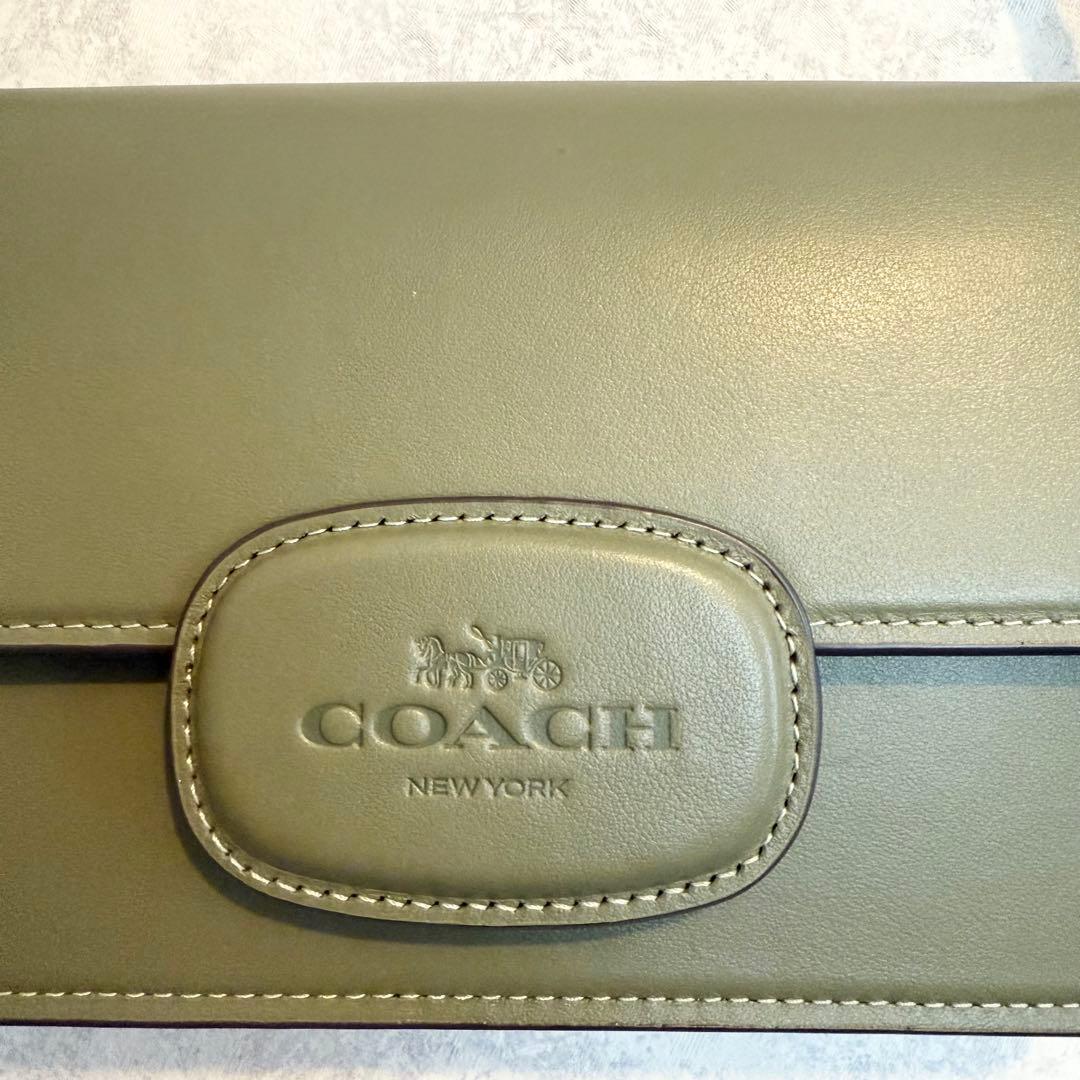 COACH オリーブグリーン ショルダーバッグ　ハンドバック