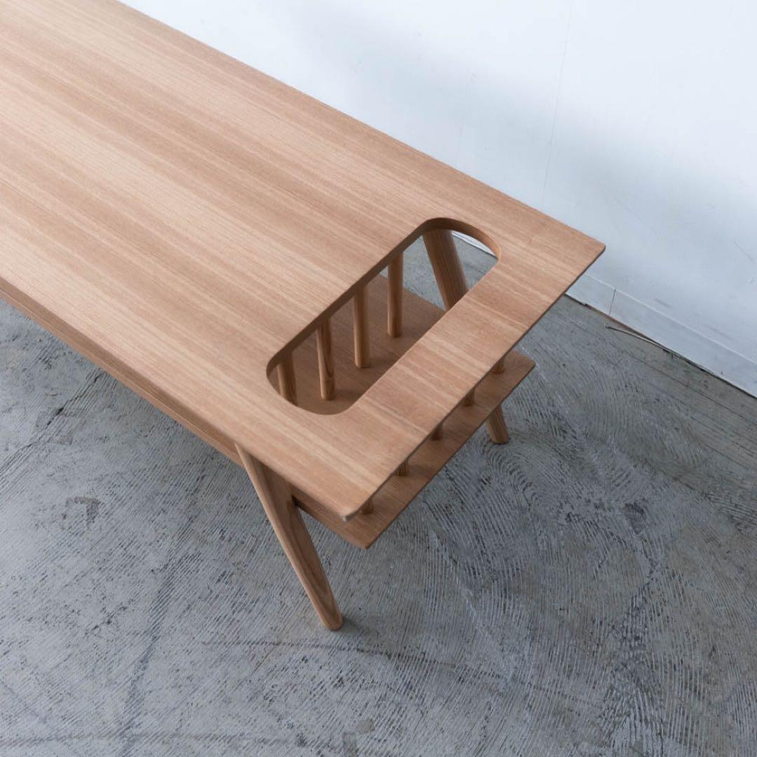 センターテーブル　アッシュ材突板