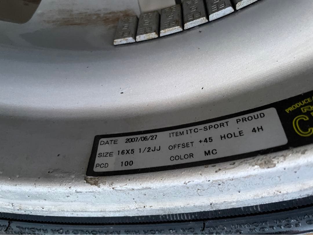 5ZIGEN 16インチセット NITTOタイヤ付き RAYS Sebring風