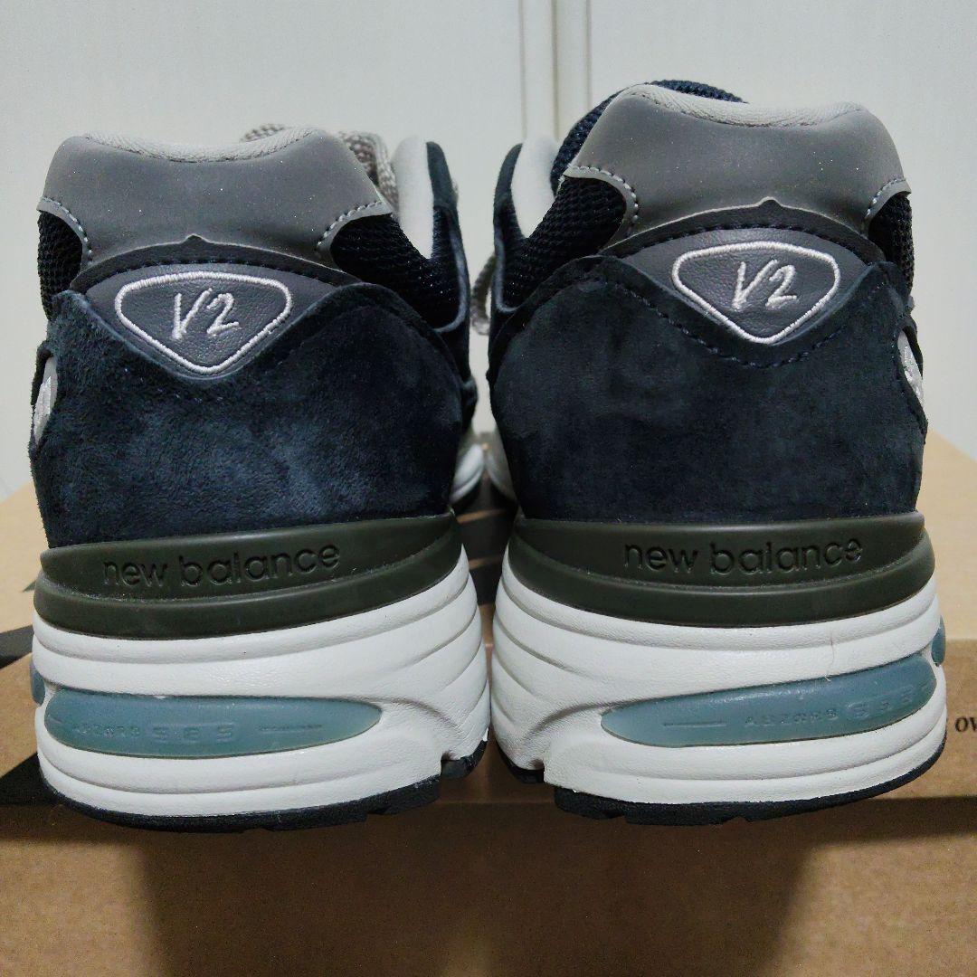 【美品】New Balance 991v2 ネイビー U991NV2 27.5