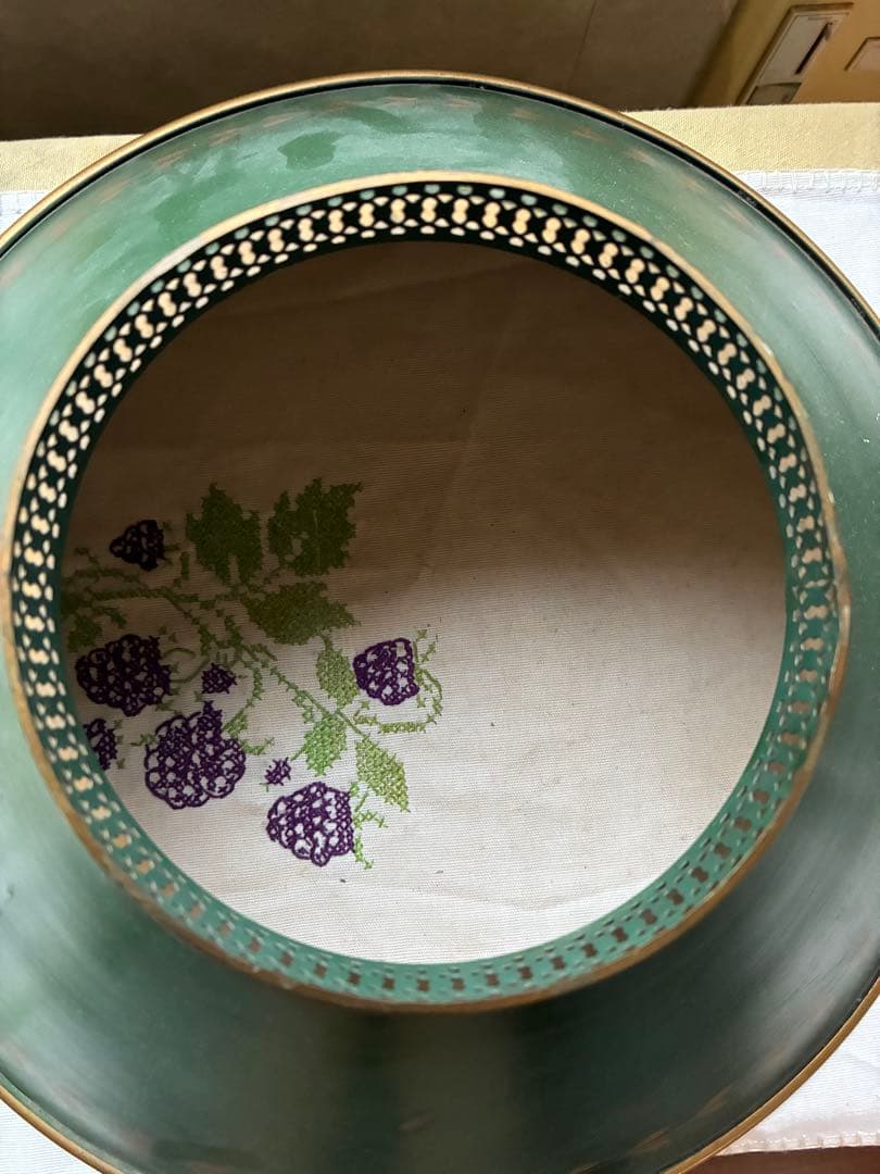 アンティーク　素敵な　グリーン　デスク　テーブル　サイド　ランプ　アメリカ　レア