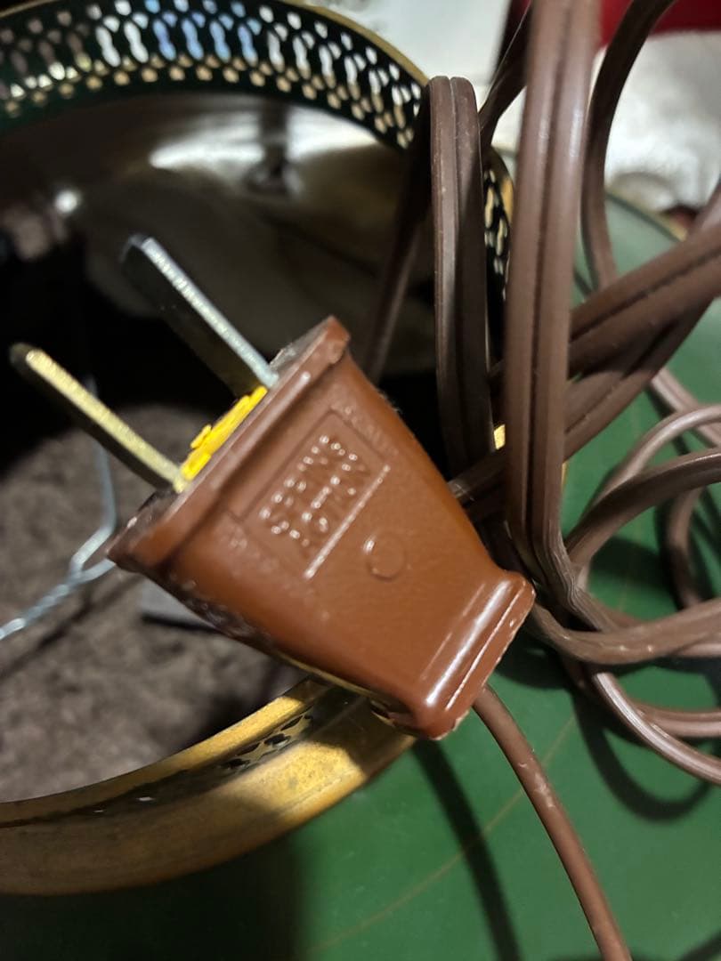 アンティーク　素敵な　グリーン　デスク　テーブル　サイド　ランプ　アメリカ　レア