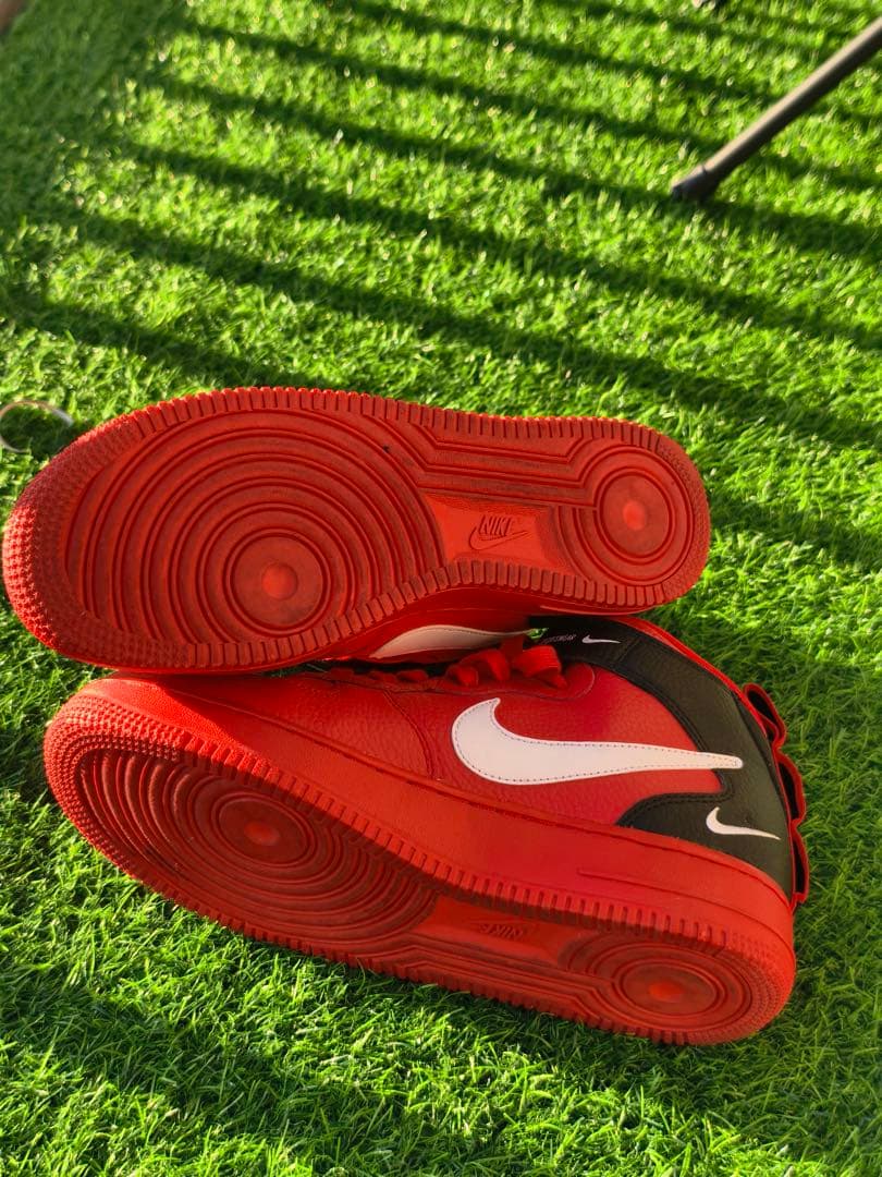 ナイキ エアフォース1 ミッド ユーティリティ ユニバーシティレッド