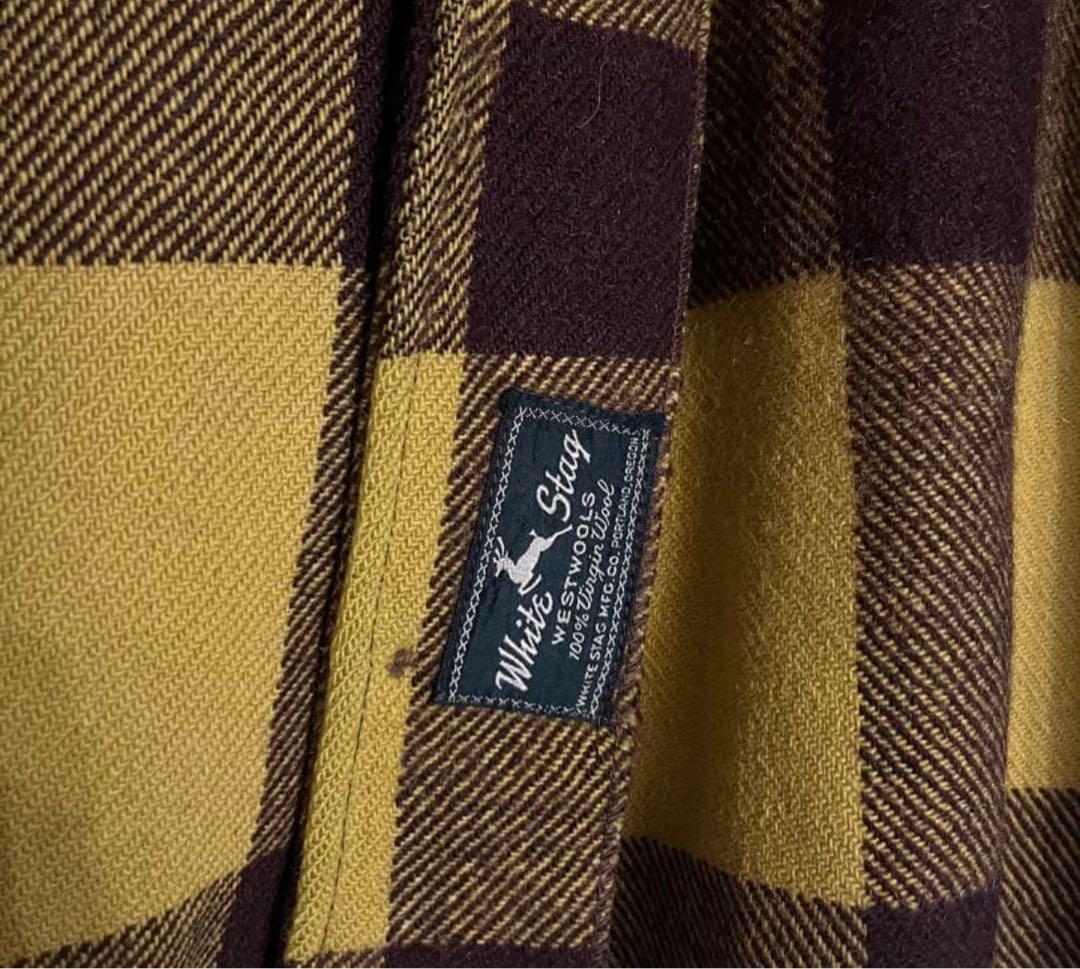 【50s】 ウールネルシャツ vintage値下げ可能