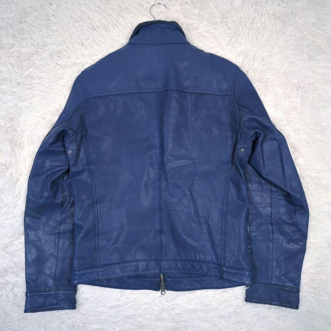オックスフォード大学【M】希少カラー　リアルレザー　シングルレザージャケット