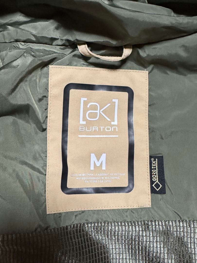 Burton 高級ラインAK Cyclic サイズM 上下セットGORE-TEX