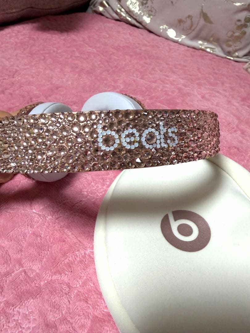 ビーツ　beats ワイヤレスヘッドセット ストーン装飾 ローズゴールド　正規品