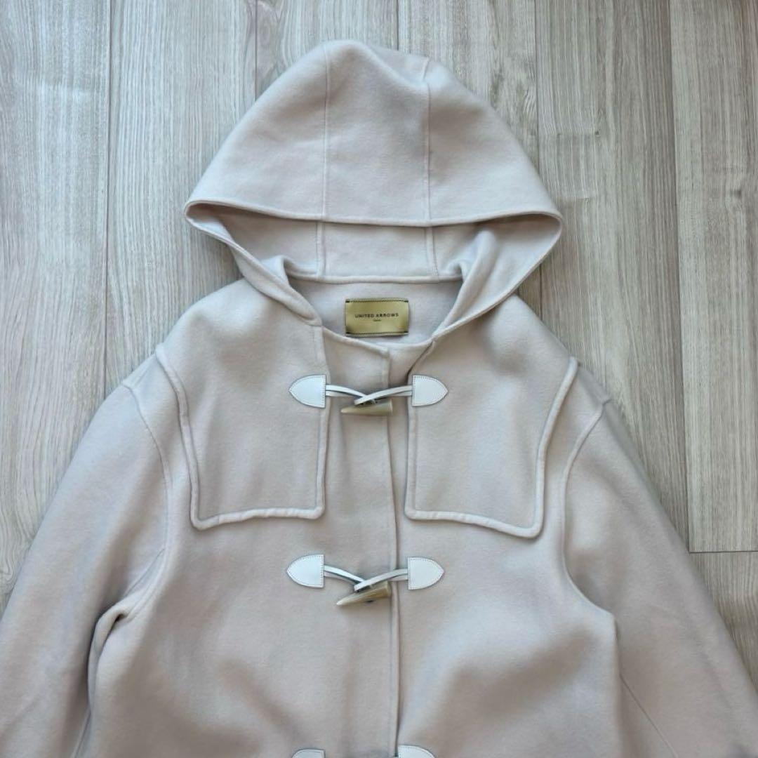 【美品】UNITED ARROWS ダブルフェイス ダッフルコート オフホワイト