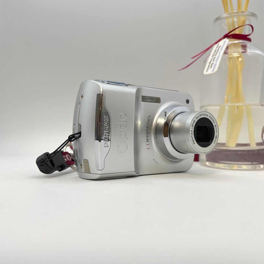 スマホ転送OK✨PENTAX Optio E30✨動作確認済 単三電池 可愛い♪