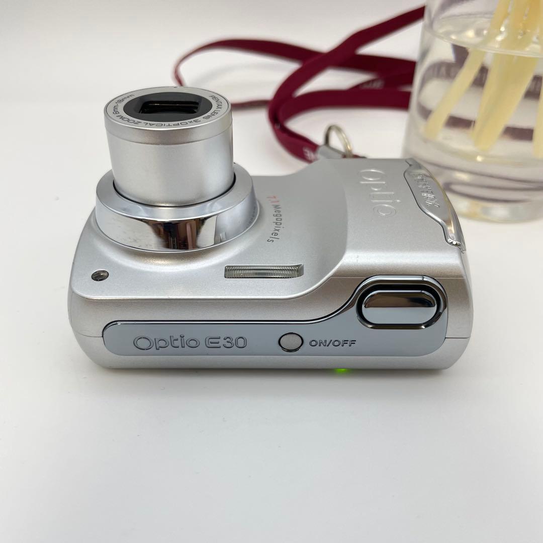 スマホ転送OK✨PENTAX Optio E30✨動作確認済 単三電池 可愛い♪