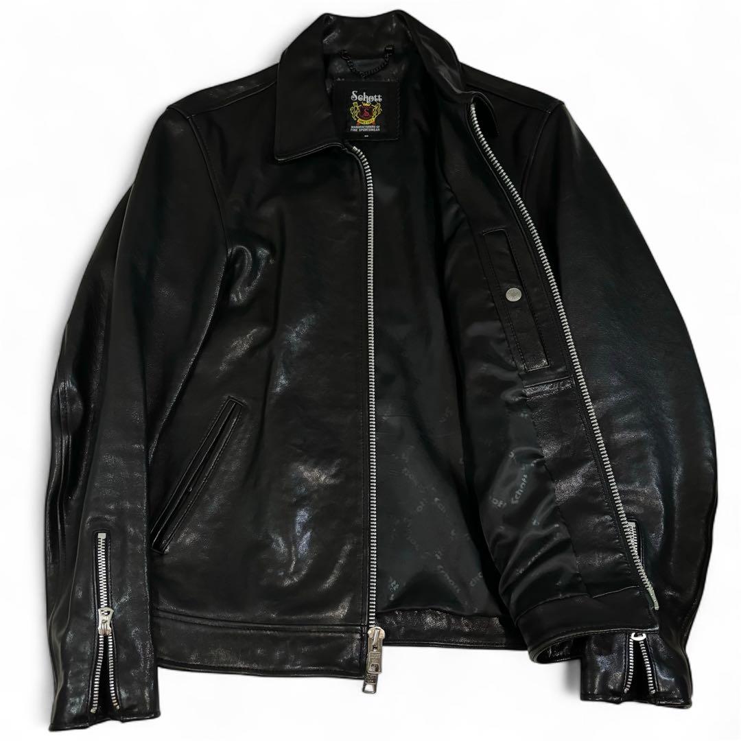 Schott / シングルブレスト ライダースジャケット