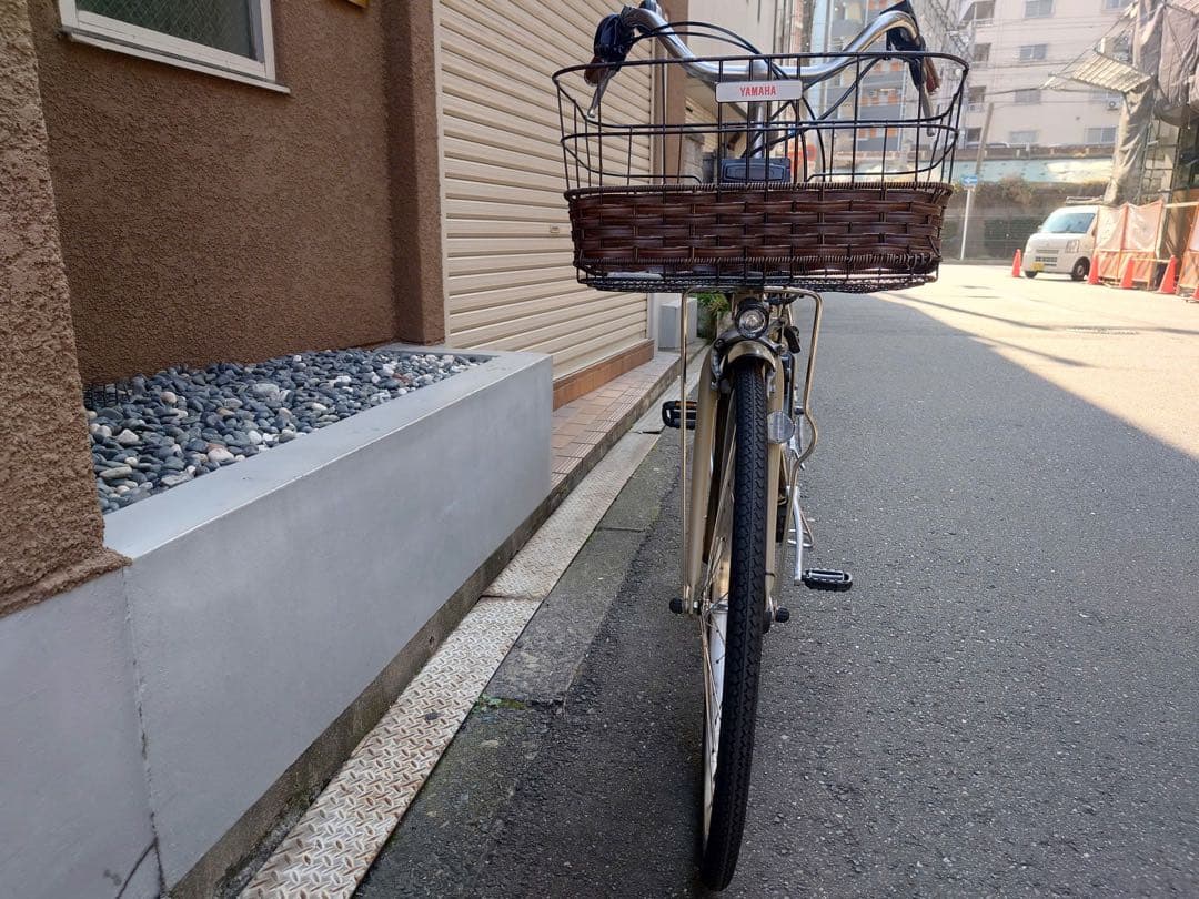 大阪府　ヤマハ　PAS WITH 電動アシスト自転車　バッテリー8.7ah