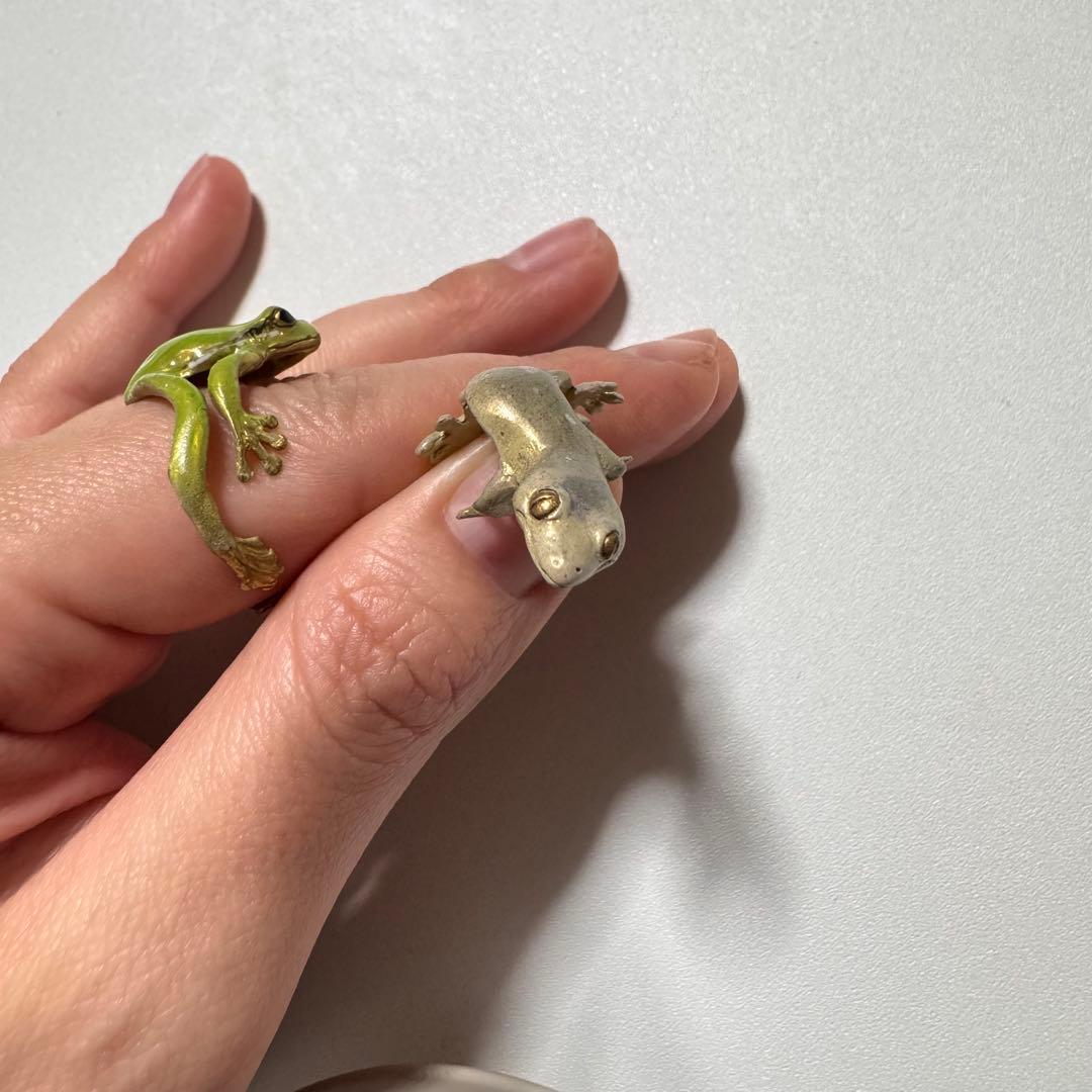 Nina　アマガエルリング/アマガエルイヤーカフ/ニホンヤモリイヤーカフ
