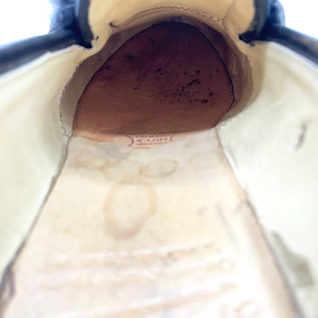 Paraboot ORSAY オルセー ミンクファー ローファー 革靴 黒 24