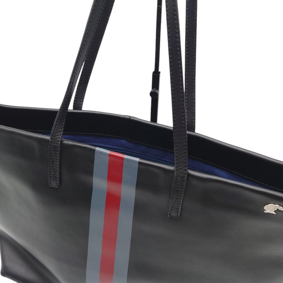 ラブレス　LOVELESS　レザー　トートバッグ　　ストライプ　黒　ナイト　騎士